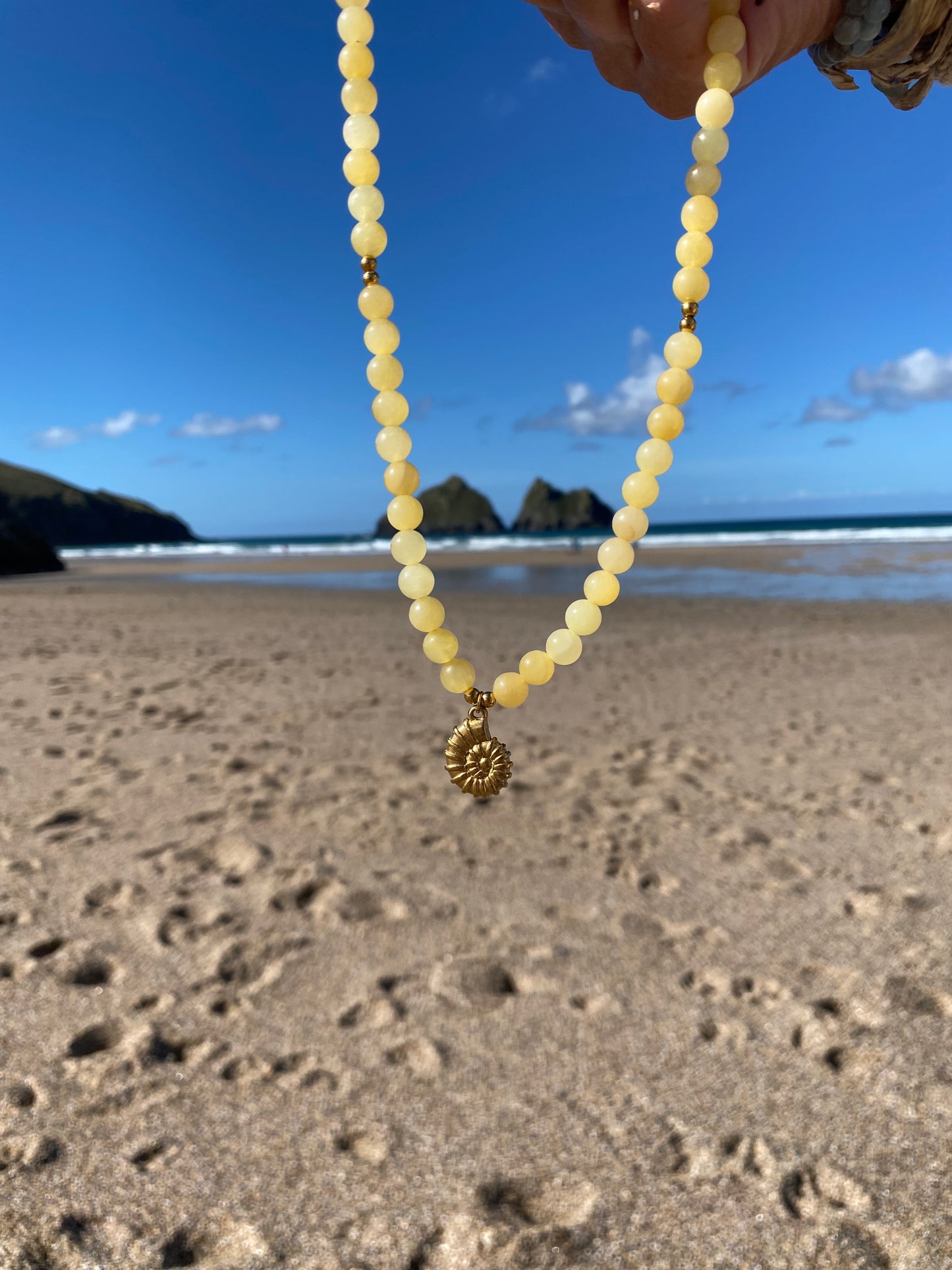 Honey Calcite Necklace
