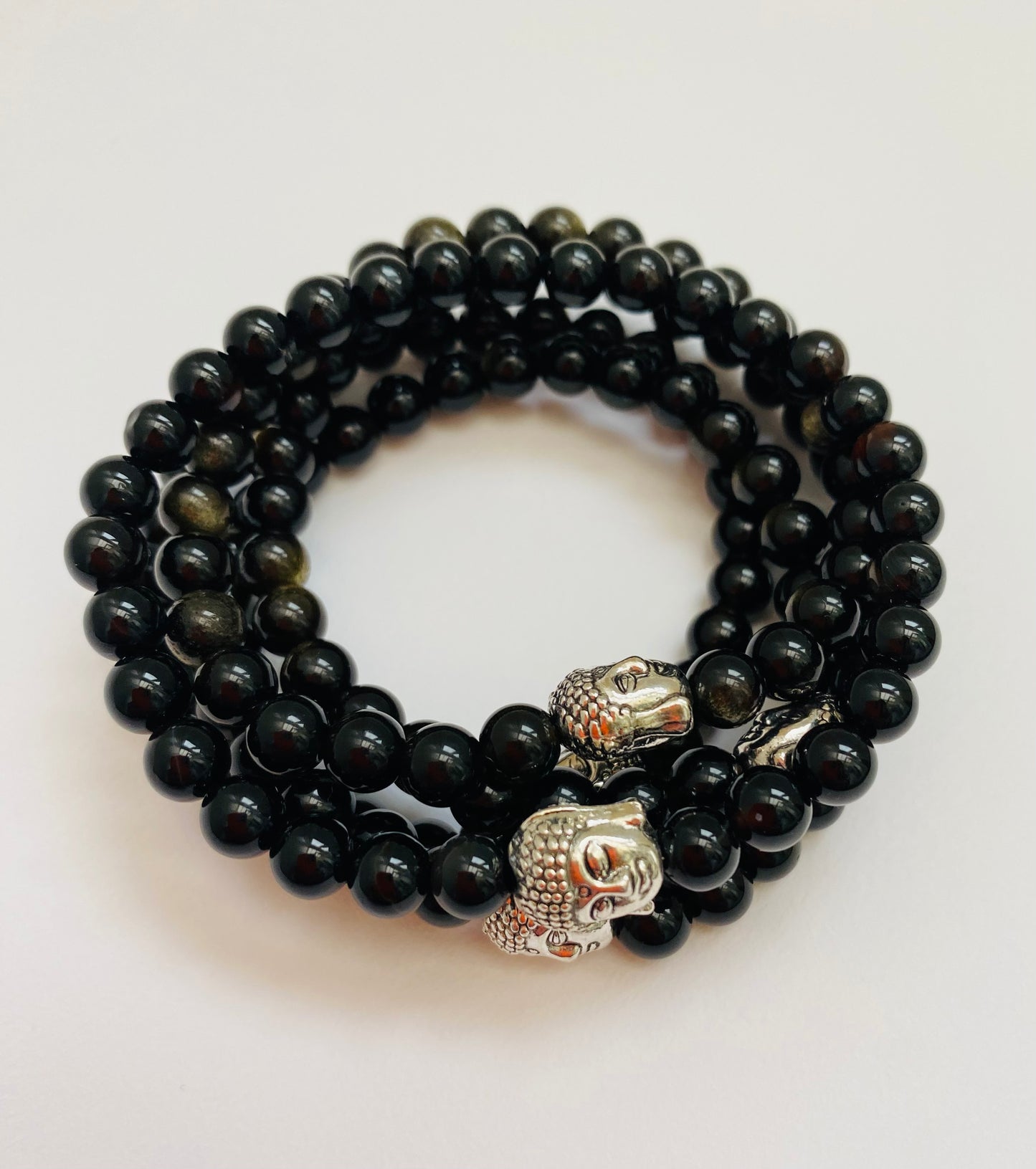Gold Sheen Obsidian Bracelet