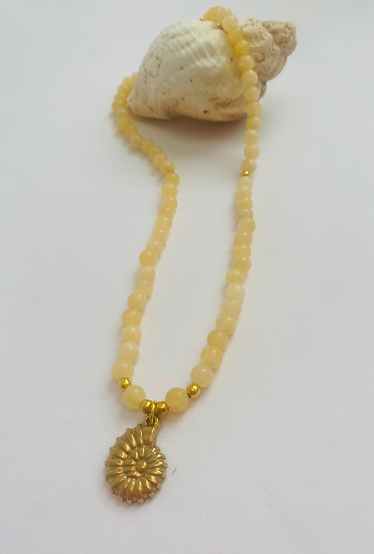 'Honey'   Honey Calcite Necklace