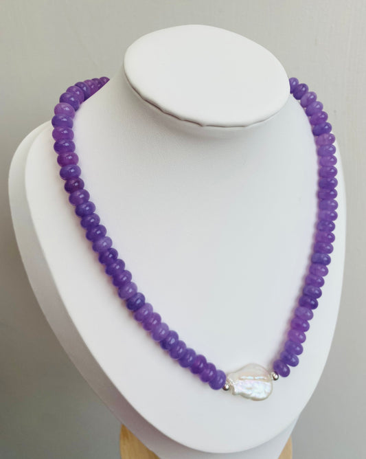 Lavender Amethyst - Calm beauty  (Rondelle)