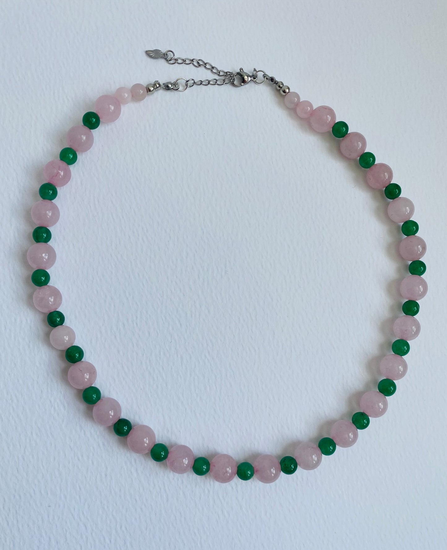 'Ellie' (Rose quartz & Green Aventurine)