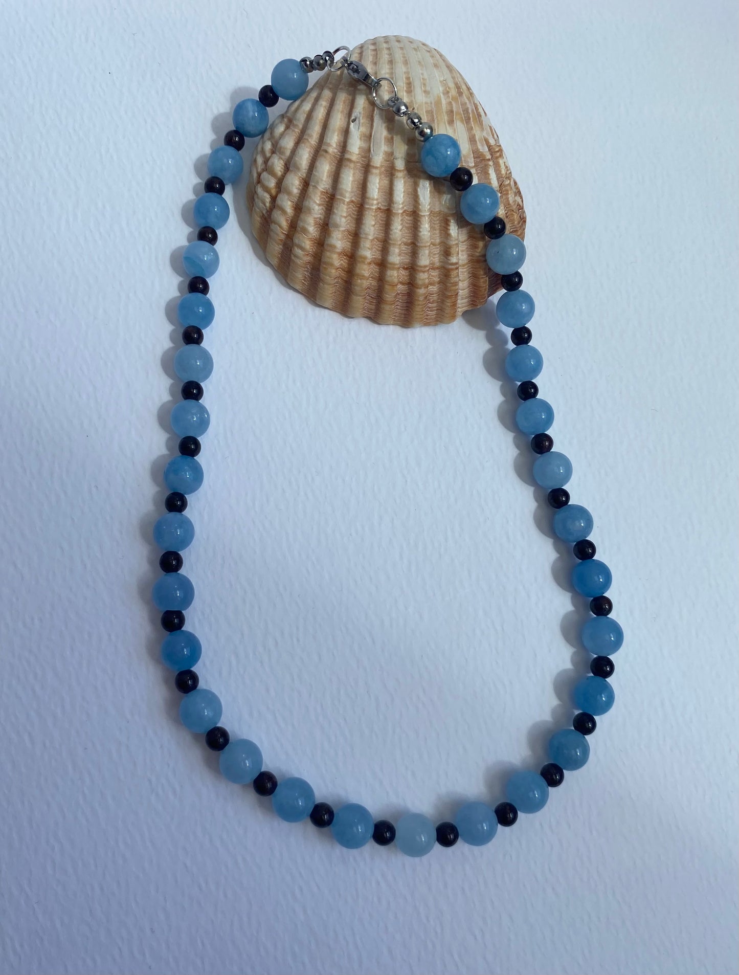 'Fistral' (Aqua Marine & Garnet)