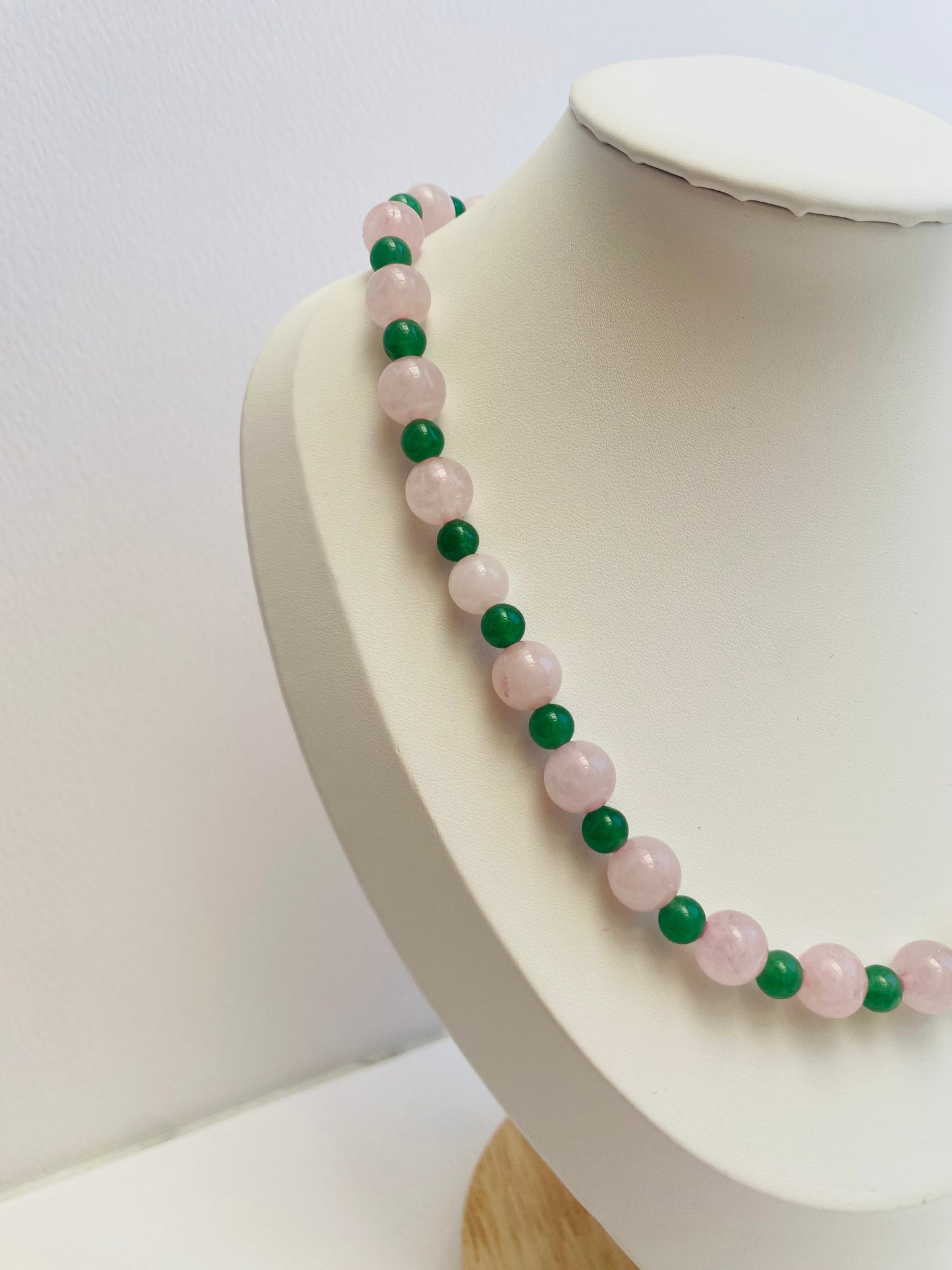 'Ellie' (Rose quartz & Green Aventurine)